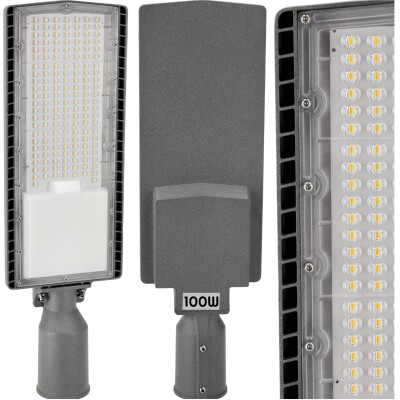 BERGE Pouliční svítilna LED 100W 12000lm ALUMINIUM