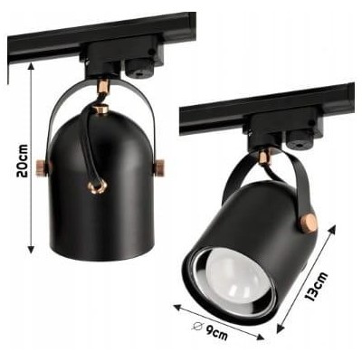 BERGE Sada: 1 m kolejnice + 4 x E27 LED reflektor