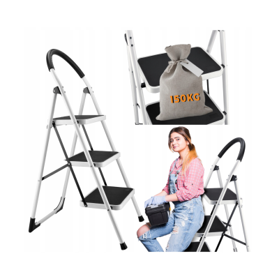 CROWNMAN Skládací domovní žebřík 3-stupňový