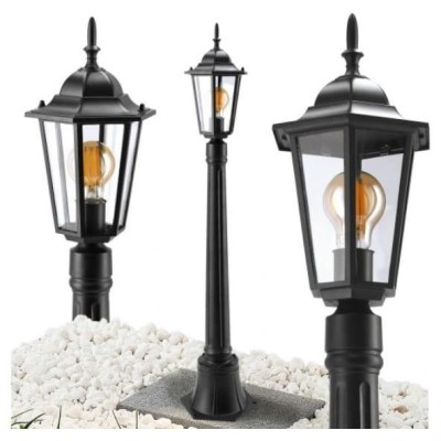 BERGE Zahradní lampa Sloup Lucerna LED E27 105cm