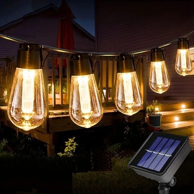 BERGE Zahradní solární girlanda 20 LED 5 metrů Solární žárovky na balkon