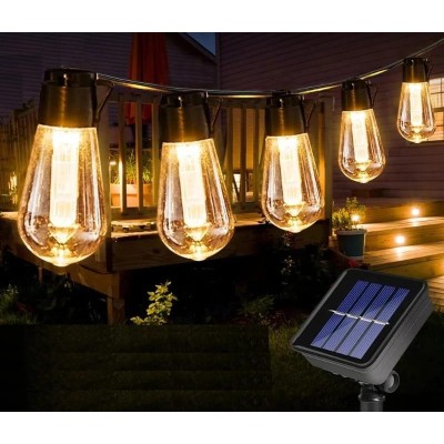 BERGE Zahradní solární girlanda 20 LED 5 metrů Solární žárovky na balkon