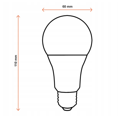 BERGE 10x LED žárovka - E27 - 10W - 800Lm - teplá bílá