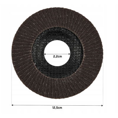 BERGE 5x lamelový kotouč na broušení dřeva kov 125 mm P100