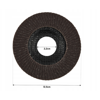 BERGE 5x lamelový kotouč pro broušení dřeva, kovu, 125 mm P60