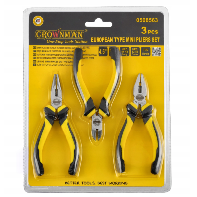 CROWNMAN Kombinované kleště/kleště SET 125mm, uhlíková ocel