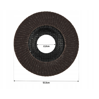 CROWNMAN Lamelový kotouč do brusky na broušení dřeva a kovu, 125 mm