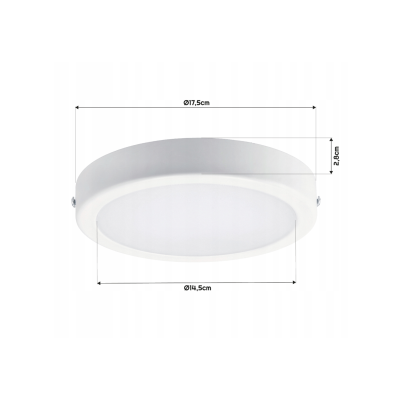 PHILIPS LED kulaté vestavné svítidlo Philips - 12W 1200lm 4000K - bílá lampa