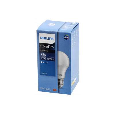 PHILIPS LED žárovka Philips E27 - 10W - 1055 lm - studená bílá - CorePro Premium A60