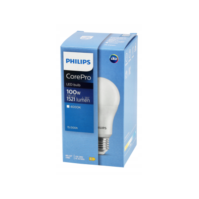 PHILIPS LED žárovka Philips E27 - 13W - 1521 lm - neutrální bílá - CorePro Premium A60