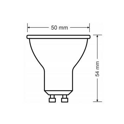 PHILIPS LED žárovka Philips GU10 -  4,9W -  550 Lm -  teplá bílá -  CorePro Premium