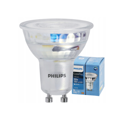 PHILIPS LED žárovka Philips GU10 - 4,6W - 390 Lm 36° - neutrální bílá - CorePro Premium