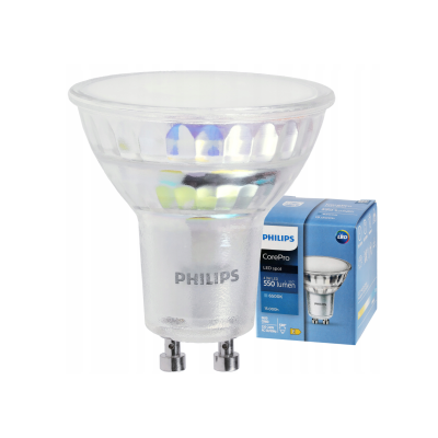 PHILIPS LED žárovka Philips GU10 - 4,9W - 550 Lm - studená bílá - CorePro Premium