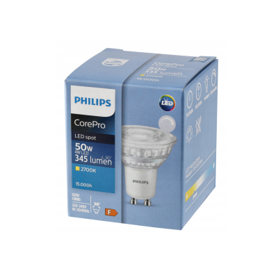 PHILIPS LED žárovka Philips GU10 - 4W - 345 Lm - teplá bílá - CorePro Premium