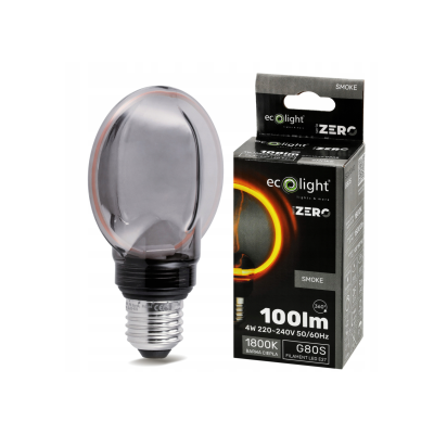 ECO LIGHT Dekorativní LED žárovka E27 4W 100lm G80 - řada ZERO