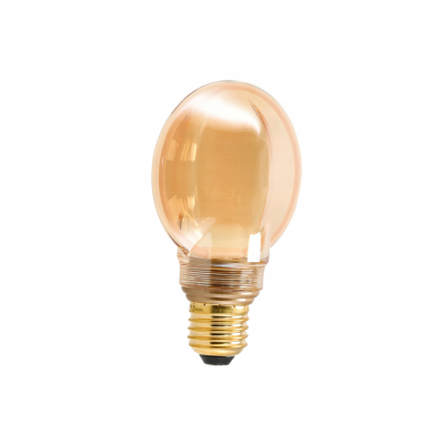 ECO LIGHT Dekorativní LED žárovka E27 4W 200lm G80 Amber Retro - řada ZERO