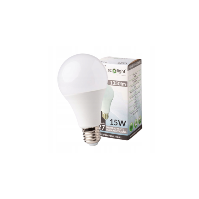 ECOLIGHT LED žárovka - E27 - 15W - 1350Lm - neutrální bílá 4000K Eco Light 230V