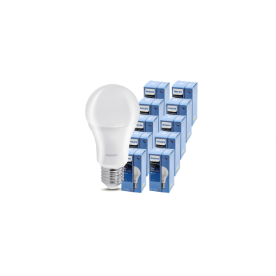 PHILIPS 10x LED žárovka Philips E27 - 10W - 1055 lm - neutrální bílá 4000K - CorePro Premium A60 - SET