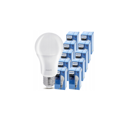 PHILIPS 10x LED žárovka Philips E27 - 13W - 1521 lm - studená bílá 6500K - CorePro Premium A60 - SET