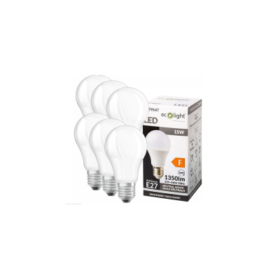 ECOLIGHT 6X E27 LED žárovka 15W 1350lm neutrální bílá 4000K 20000h 230V