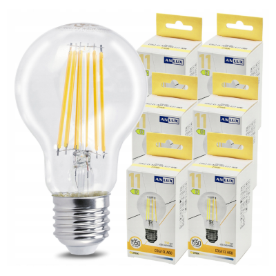 Anlux 6x LED žárovka E27 - 11W - 1540lm - teplá bílá