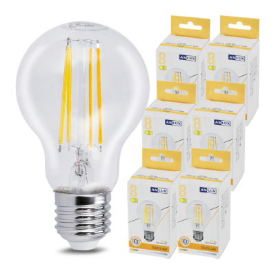 Anlux 6x LED žárovka E27 - 8W - 1120lm - teplá bílá