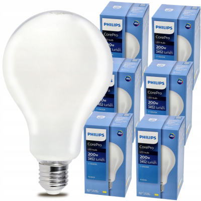 PHILIPS 6x Philips E27 LED žárovka - 23W - 3452lm - 6500k Corepro Premium - SET