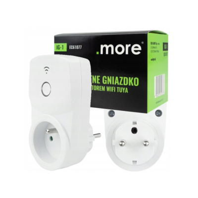 ECOLIGHT Chytrá zásuvka s Tuya WiFi programátorem