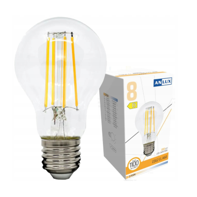 Anlux LED žárovka E27 - 8W - 1120lm - teplá bílá