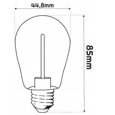 BERGE LED žárovka E27 s plamenem a ohnivým efektem pro girlandy