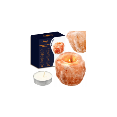 BERGE Solná lampa NATURAL 900g - Ionizátor + svíčka