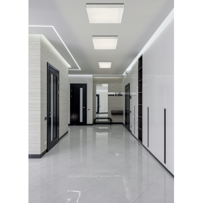 BERGE 2x Plafon LED čtvercové stropní svítidlo, přisazené N/T 24W 2640lm 4000K