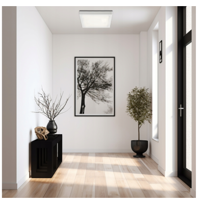 BERGE 2x Plafon LED čtvercové stropní svítidlo, přisazené N/T 24W 2640lm 4000K