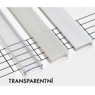 BERGE Transparentní difuzor KLIK pro profil X 2m