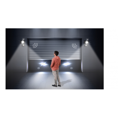 ecoPLANET LED reflektor 50W NW 4500K - 4500lm - se senzorem pohybu a soumraku IP65