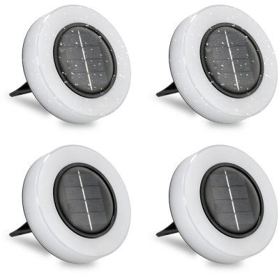 BERGE 4x Venkovní LED solární lampa - bílá