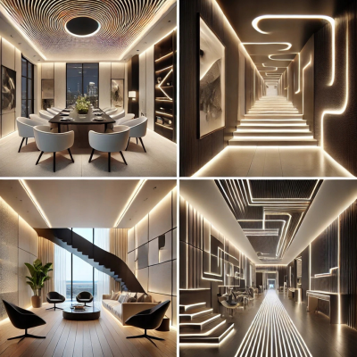 BERGE LED eloxovaný hliníkový profil povrchový 2m - sada