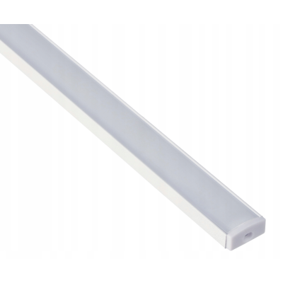 BERGE LED hliníkový profil 1m bílý přisazený - sada