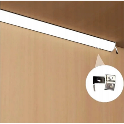 BERGE LED hliníkový profil rohový 2m černý - sada