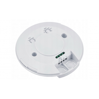 ECOLIGHT PIR pohybové čidlo nastavitelné IP20 - 110-240V - 360° - bílá