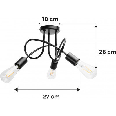 BERGE Stropní závěsné svítidlo LOFT 3xE27