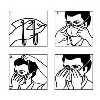 CROWNMAN Ochranná protiprachová maska FFP2 s ventilkem