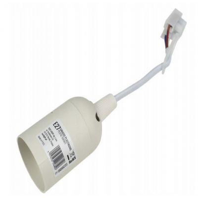 ECOLIGHT Plastová objímka E27 s přívěskem