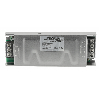 BERGE Prémiový LED modulární zdroj 12V - 60W - 5A - IP20