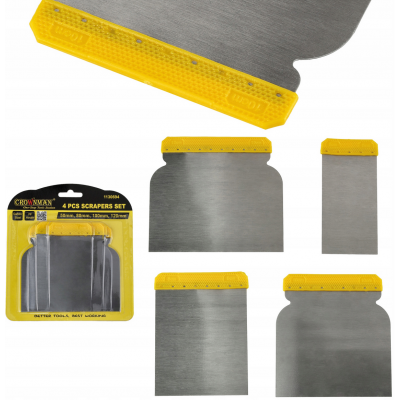 CROWNMAN Sada 4ks škrabek na barvu 50,80,100,120mm