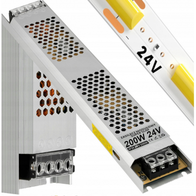 BERGE Tenký LED zdroj 24V - 200W - 8,33A - IP20