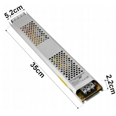 BERGE Tenký LED zdroj 24V - 400W - 16,67A - IP20