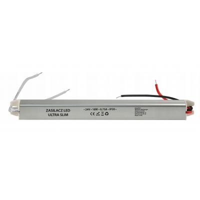 BERGE Zdroj pro LED nábytek ultra slim 24V - 18W - 0,75A - IP20
