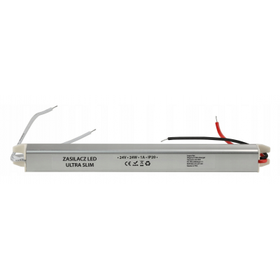 BERGE Zdroj pro LED nábytek ultra slim 24V - 24W - 1A - IP20