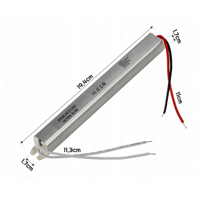 BERGE Zdroj pro LED nábytek ultra slim 24V - 24W - 1A - IP20